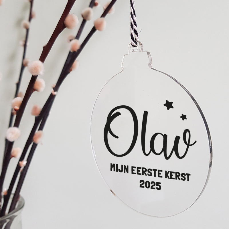 Kerstbal plexi | Eerste Kerst
