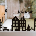 Raamstickers | Huisjes #1