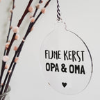 Kerstbal plexi | Opa en Oma