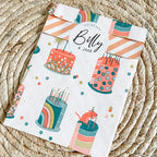 Traktatie sticker met naam | Verjaardag