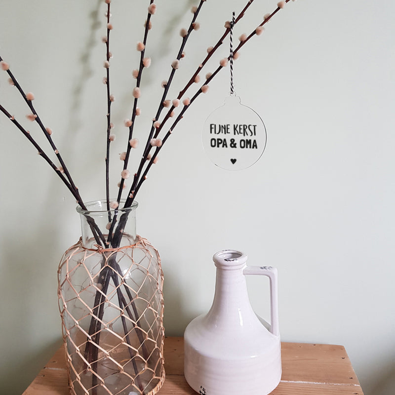 Kerstbal plexi | Opa en Oma