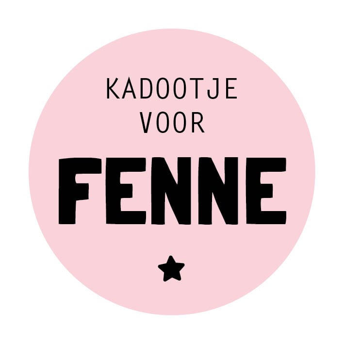 Kerst sticker met naam | Kadootje