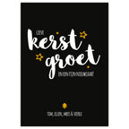 Kerstkaarten set met naam | Lieve Kerstgroet