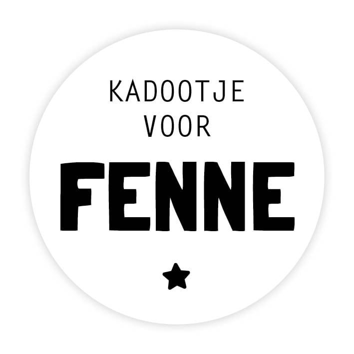 Kerst sticker met naam | Kadootje