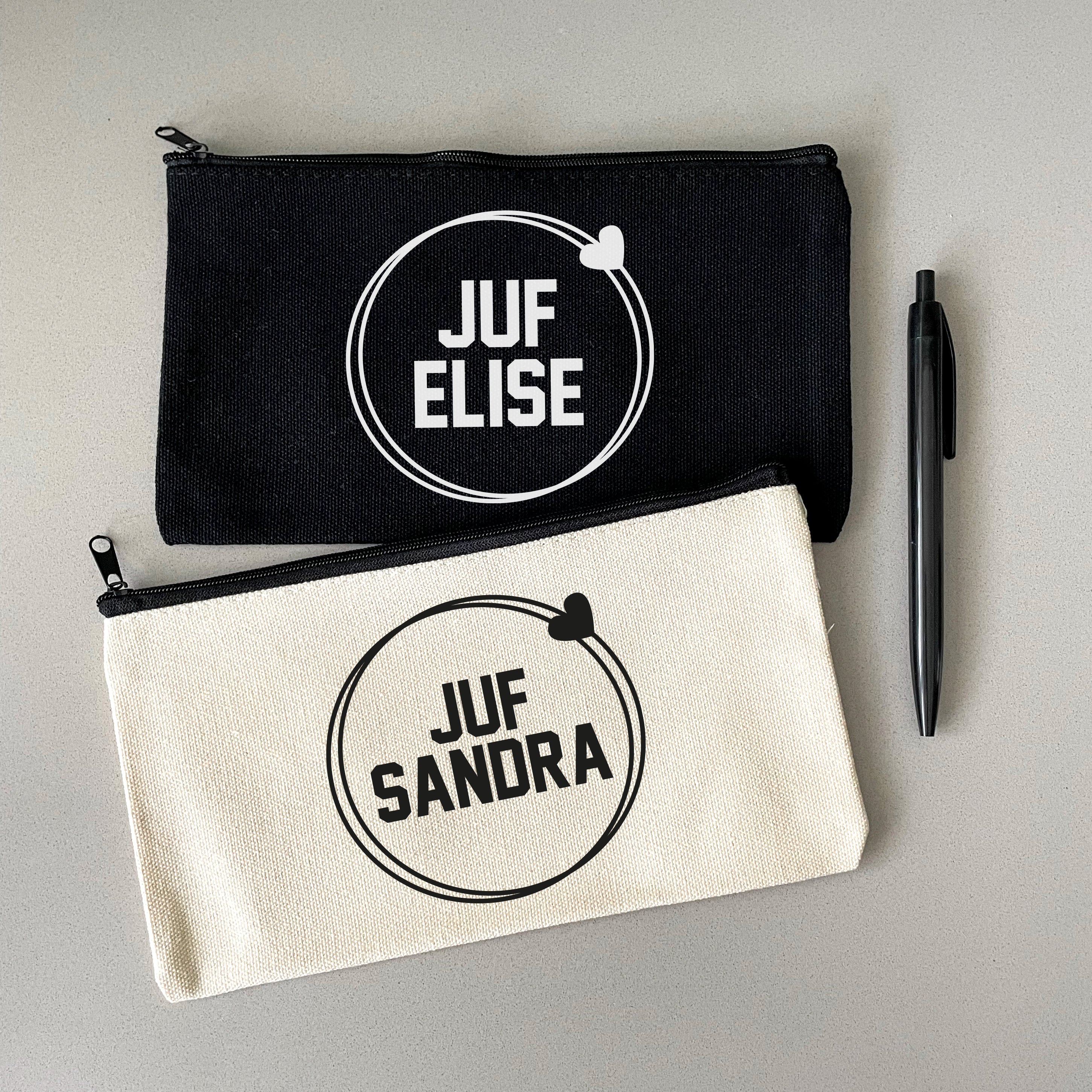 Etui met naam | Juf