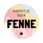 Kerst sticker met naam | Kadootje