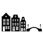 Raamstickers | Huisjes #1