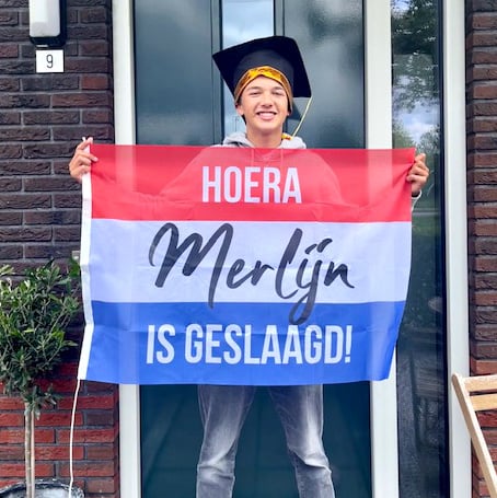 Vlag | Geslaagd met naam