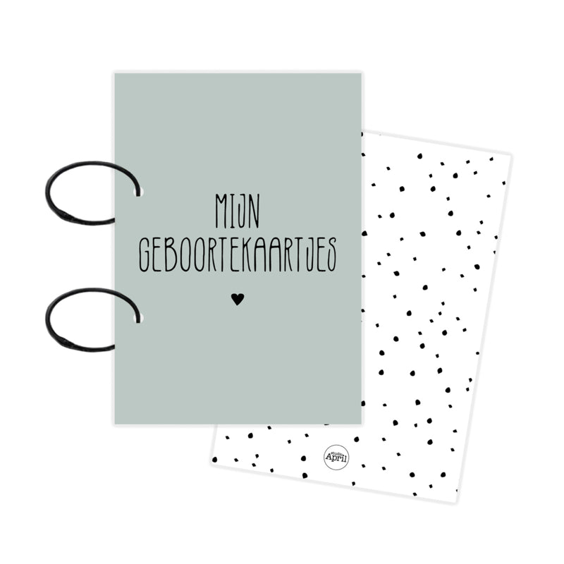 Bewaarbundel | Geboortjekaartjes groen